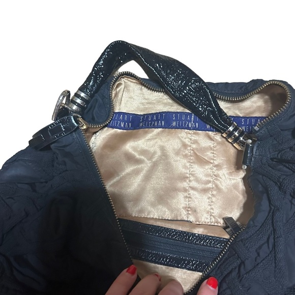 Stuart Weitzman Textured Black Purse - Picture 7 of 8